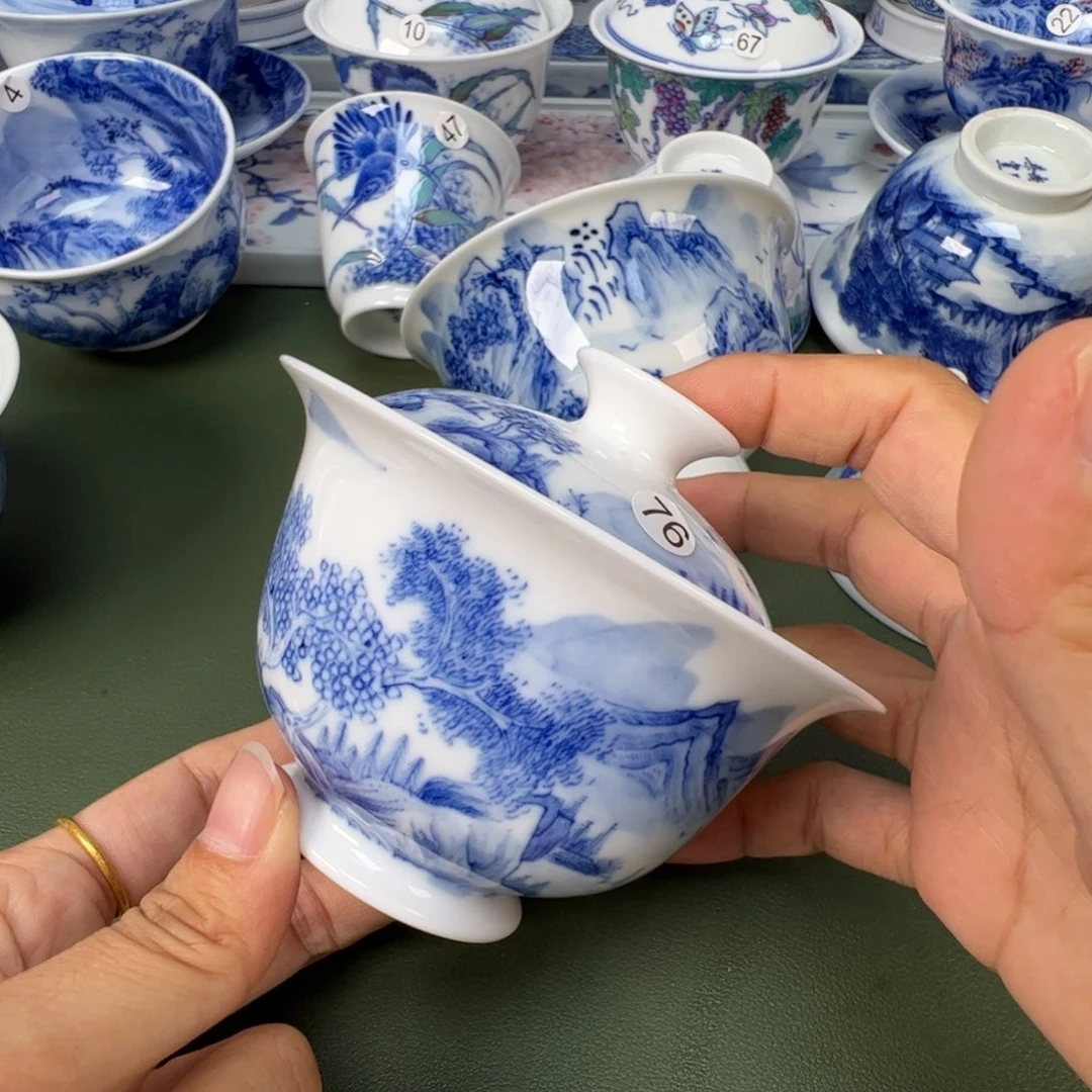 景德镇纯手工纯手绘茶具木木76