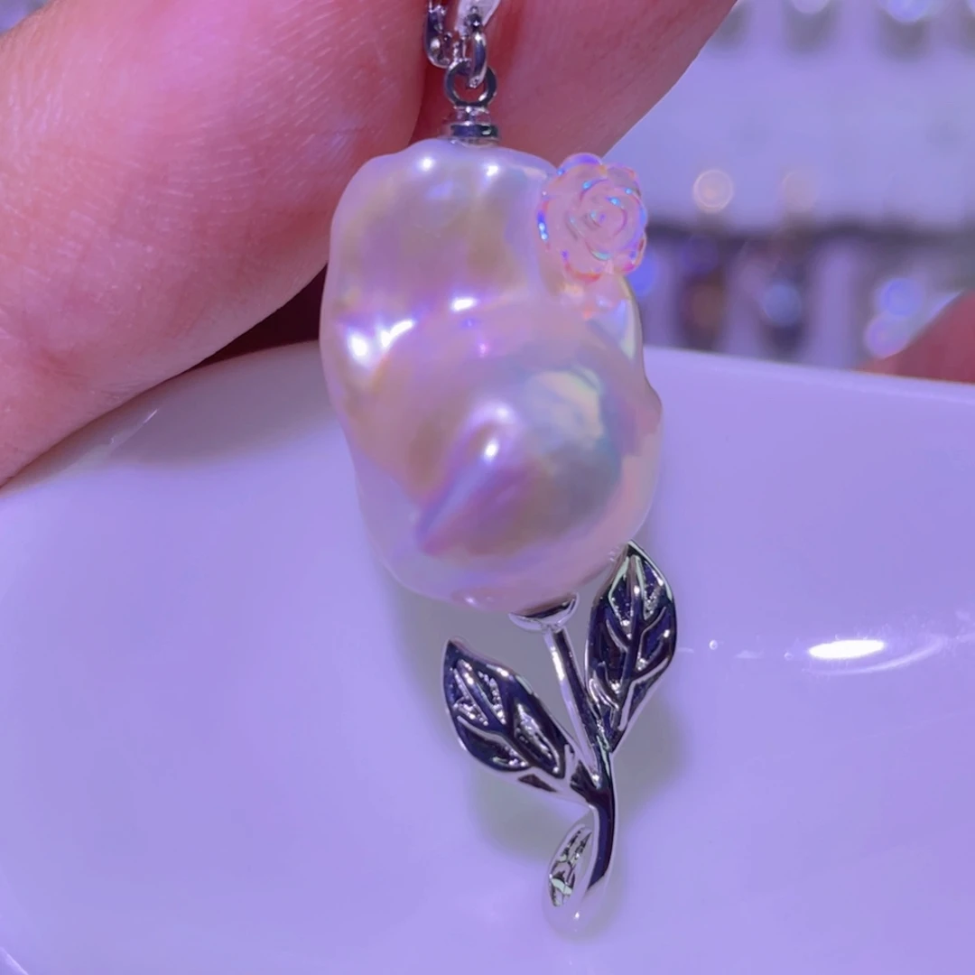 淡水珍珠未镶嵌天然淡水珍珠吊坠