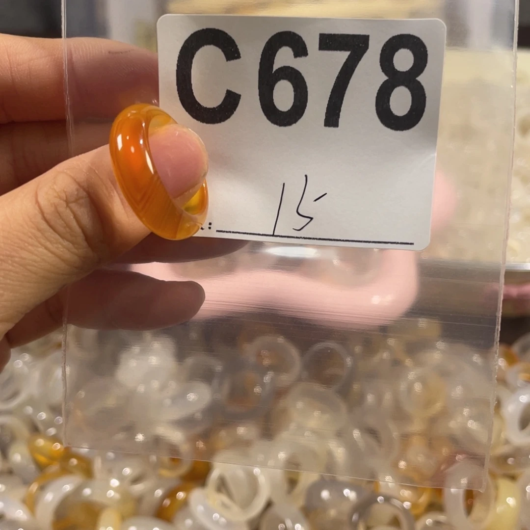 未镶嵌戒指玛瑙/玉髓678