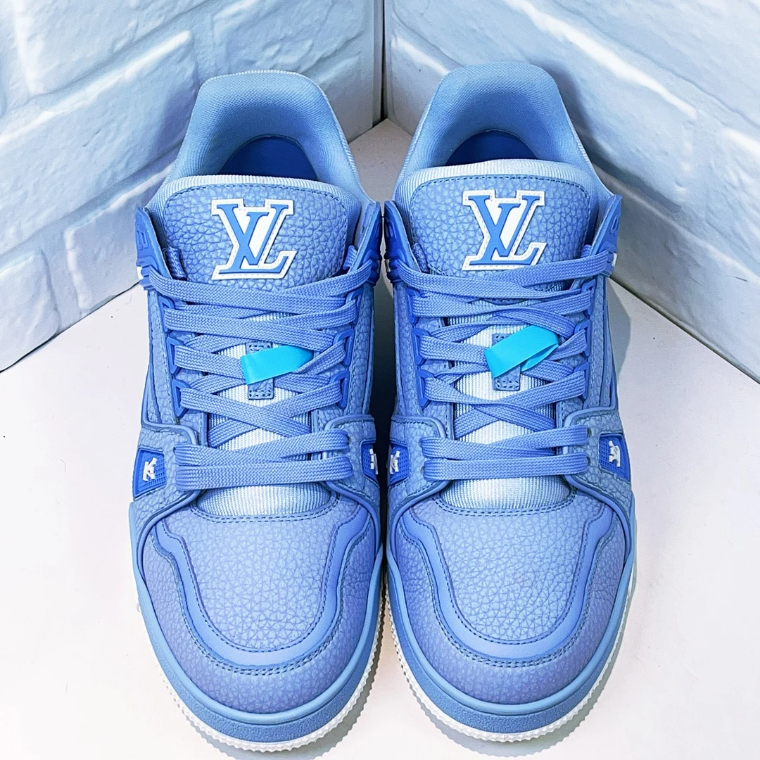 99新 LouisVuitton/路易威登 trainer蓝色 欧码7.5 41.5码