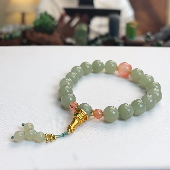 和田玉未镶嵌手链10mm