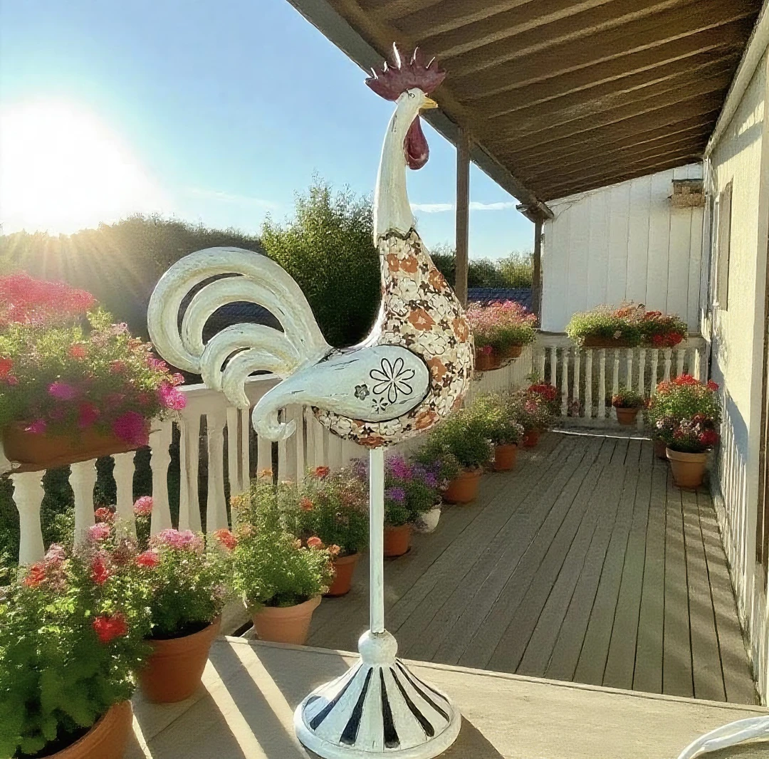 复古创意鸡摆件工艺品