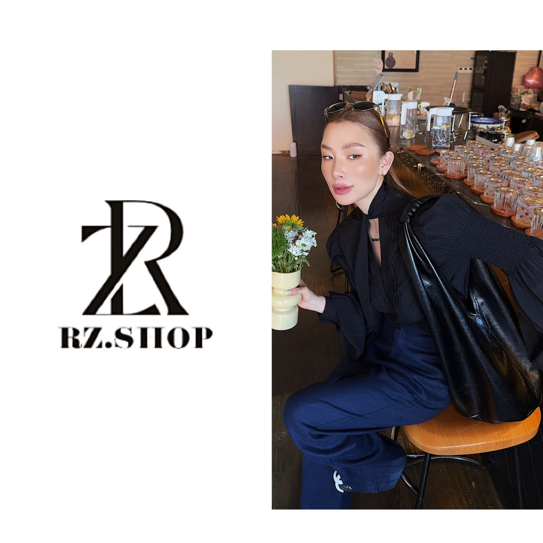 RZ定制款黑色复古风轻奢小衬衫