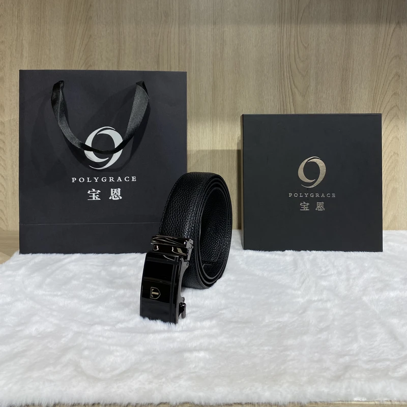 腰带淄博宝恩双面头层牛皮男士女士腰带扣头自选
