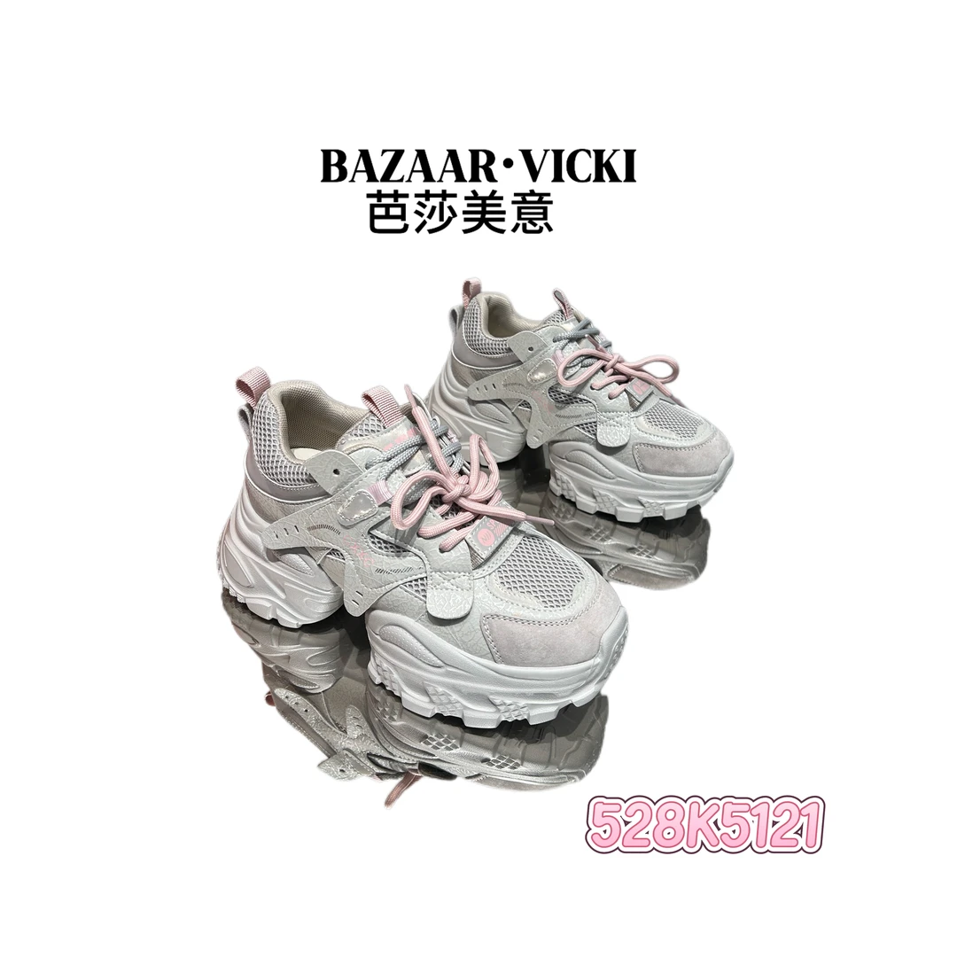 BAZAAR VICKI/芭莎美意528K5121网红韩版职场休闲风老爹鞋休闲鞋