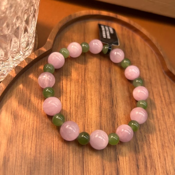 天然猫眼紫锂辉手串