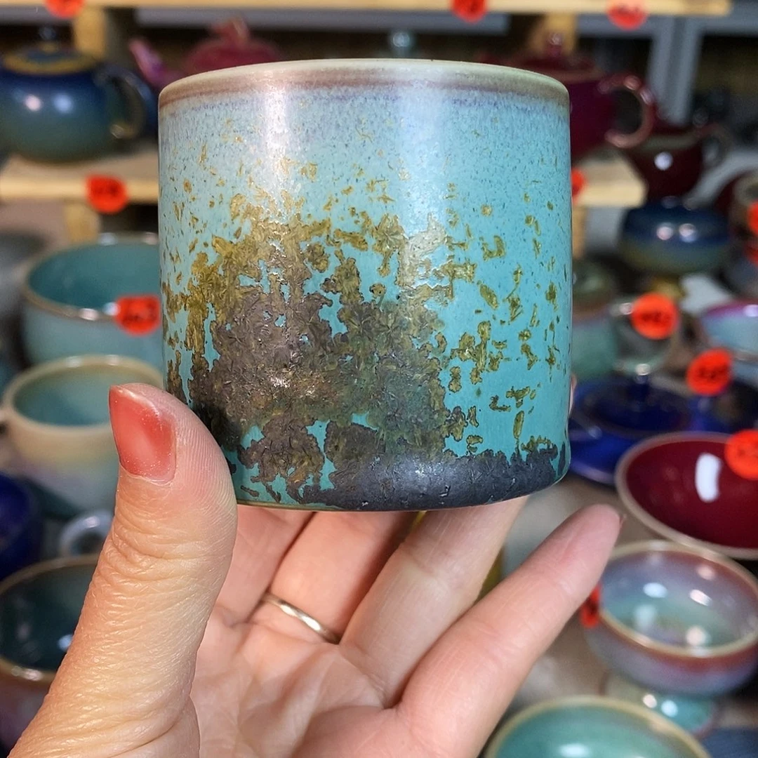 神后钧瓷手工……茶器微瑕