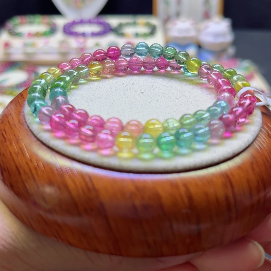 手链未镶嵌碧玺荧光5.8mm