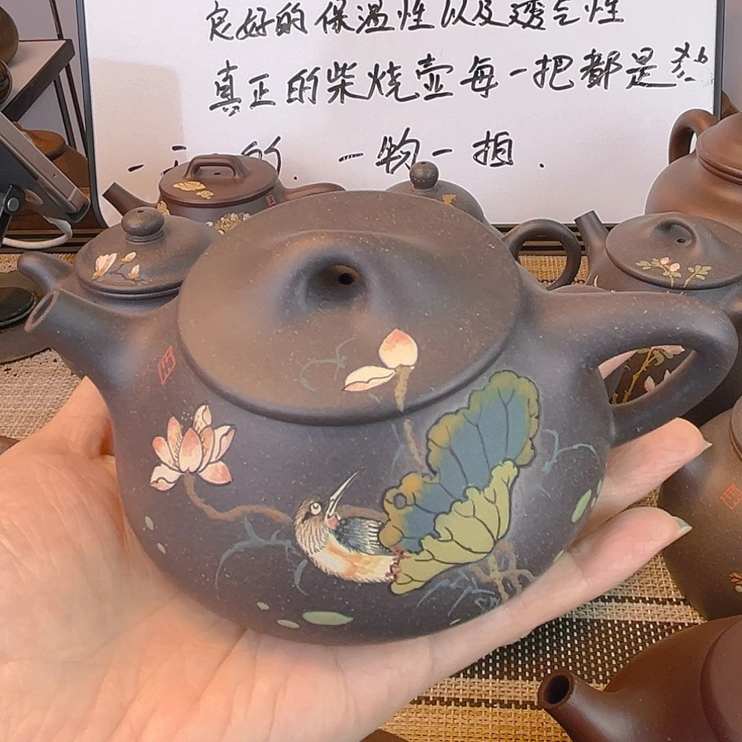 大***成茶壶紫砂大水谭天青