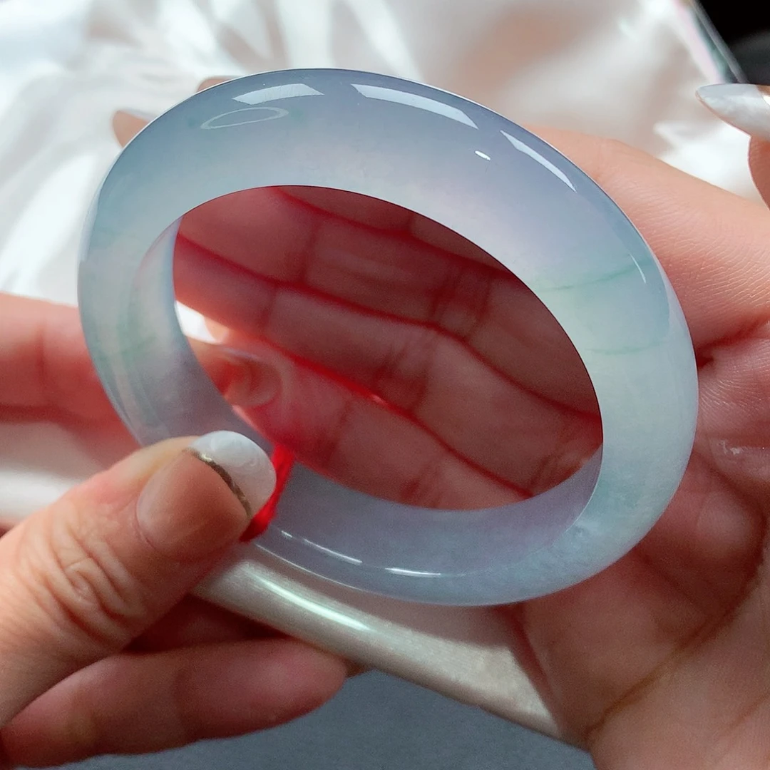 未镶嵌手镯翡翠82号，天然A货翡翠手镯