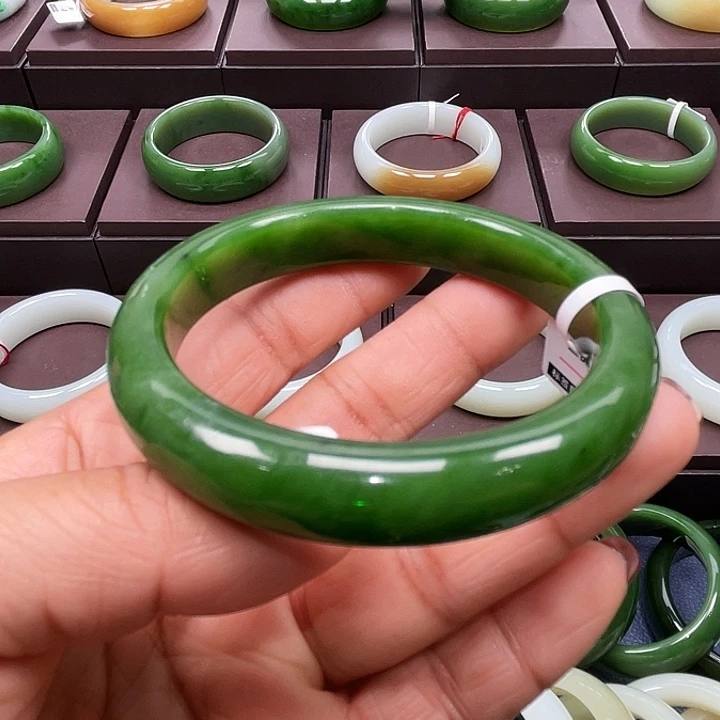 和田玉（碧玉）未镶嵌手镯5960