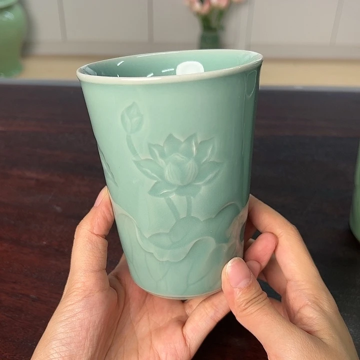 龙泉云间青瓷小米茶器