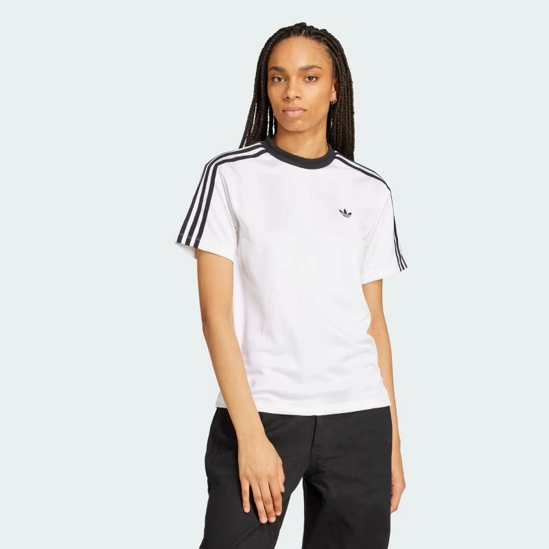 adidas/阿迪达斯三叶草女子JACQUARD TEE运动短袖圆领T恤 JV9647