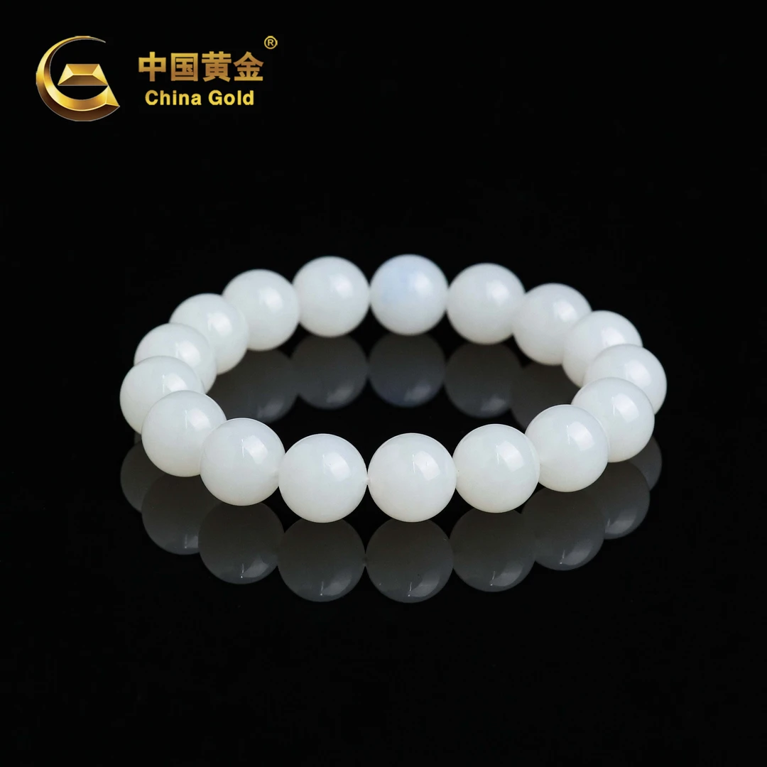 【中国黄金】梢雪 | 和田玉*手串*未镶嵌-S3974-格