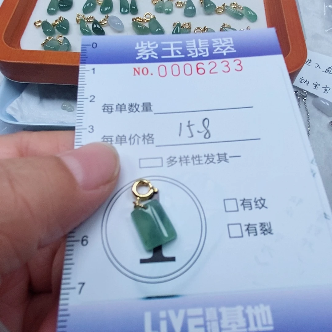 颈饰未镶嵌翡翠冰透随行