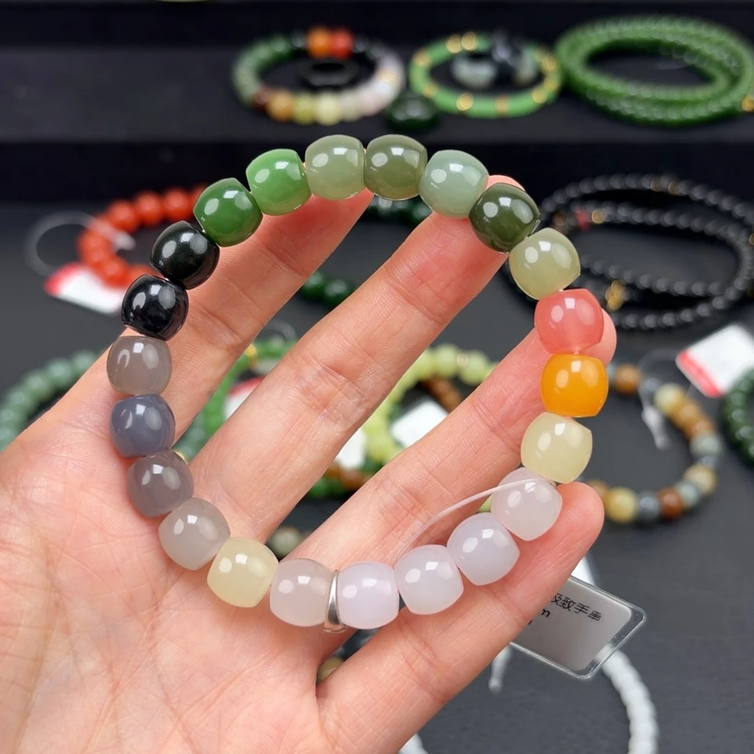 和田玉未镶嵌手链