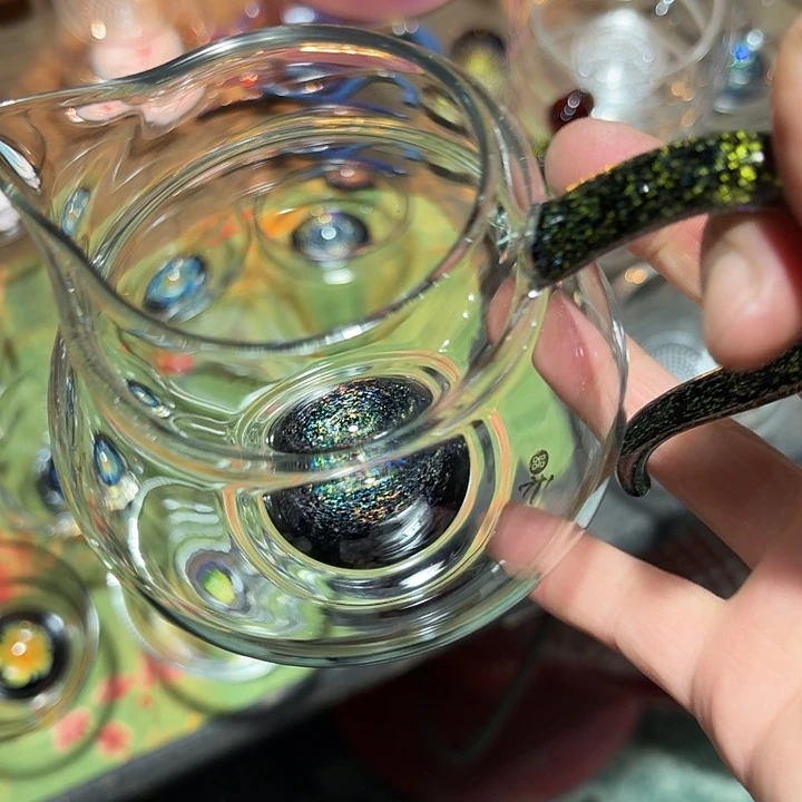 玻璃手工艺品玻璃茶器福禄黑星空