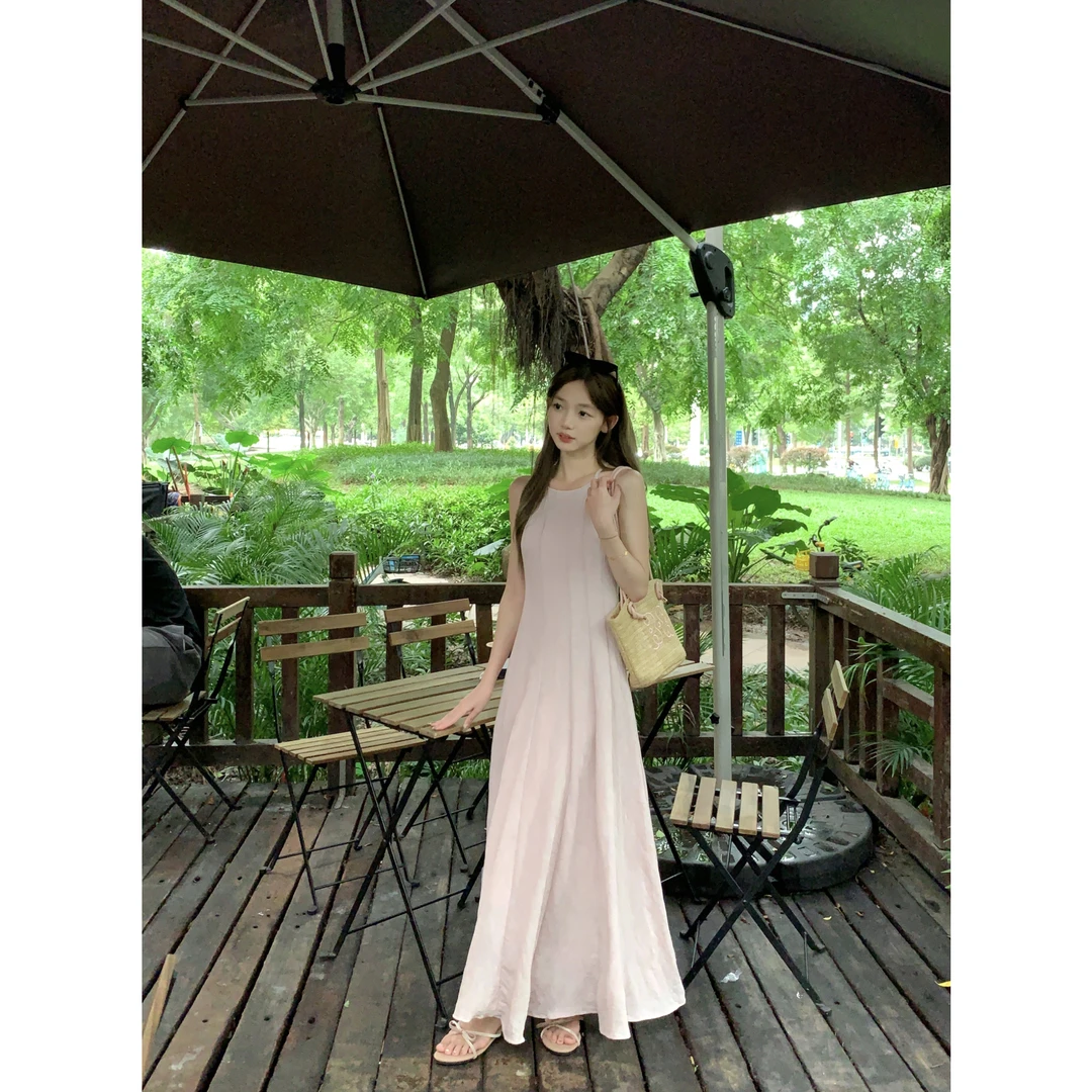 【OYANXI！清清！】青柠气泡水甜美挂脖夏季连衣裙XX-237367-1