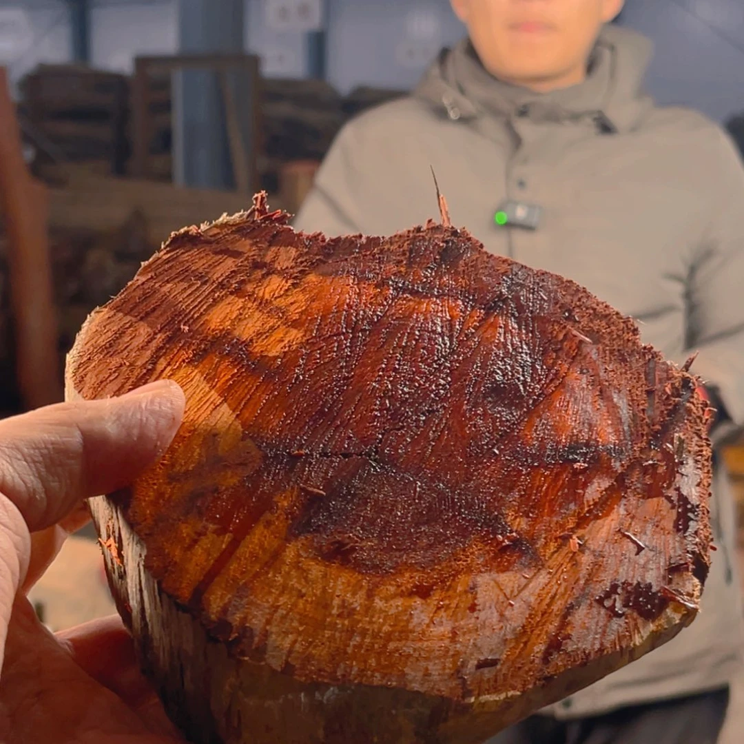 紫檀木类端景台老*赞比亚血檀原木料闪购四