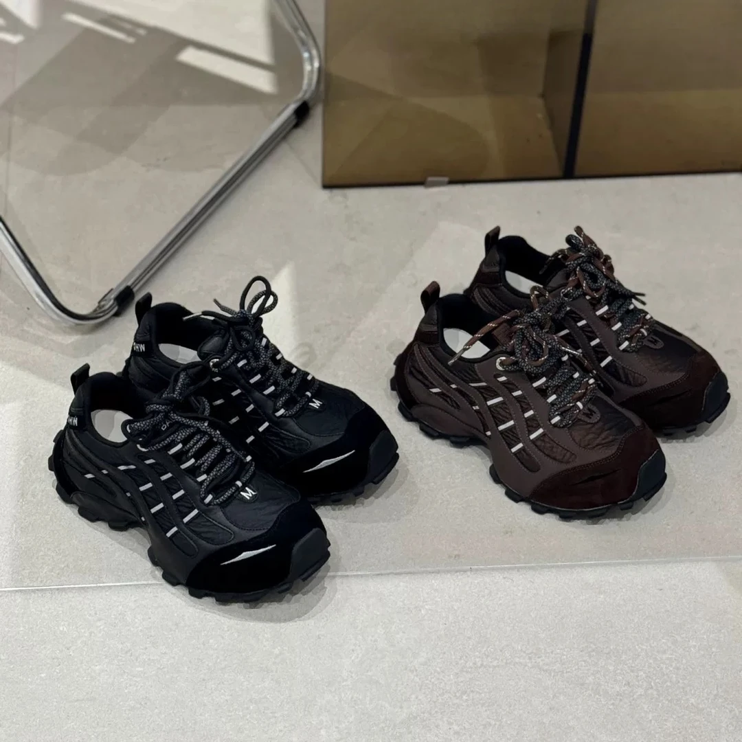 强推 一定要试穿这双orbit~  金属感拼色运动老爹鞋1156-1A7