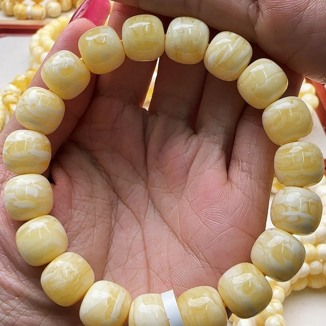 琥珀未镶嵌手链蜜蜡手串