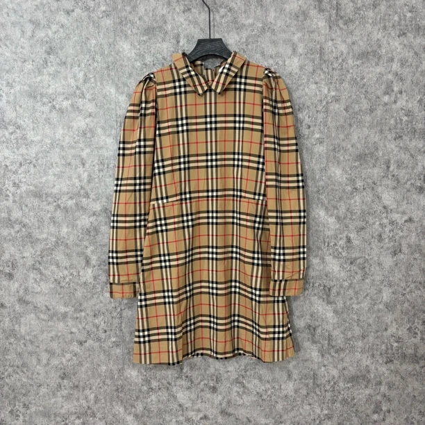 95新 BURBERRY/博柏利 Burberry格纹连衣裙