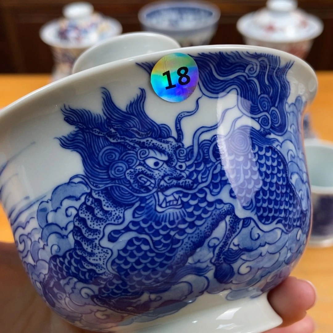 手绘现代茶具非古董