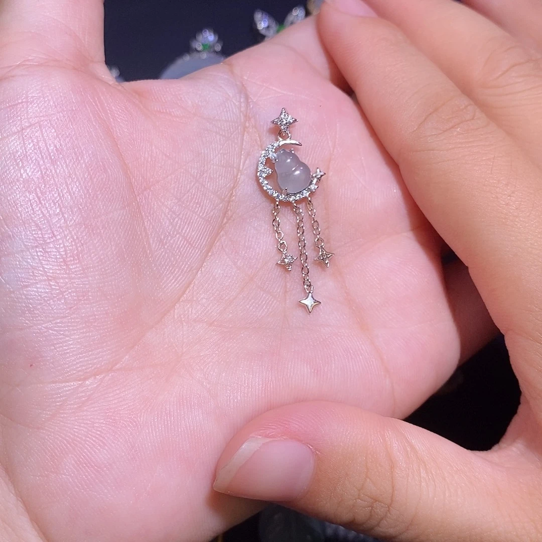 翡翠银S925镶嵌颈饰