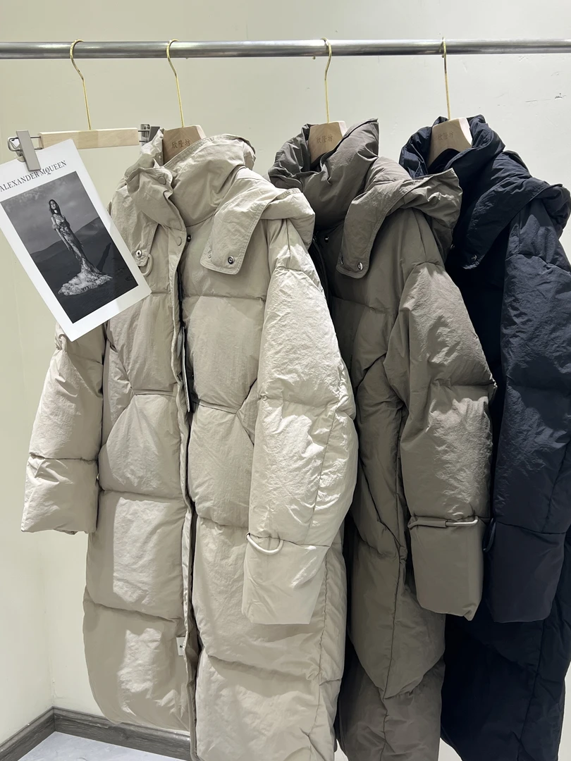 2024冬季韩版中长款过膝羽绒服女时尚保暖宽松加厚抗冻极寒外套潮