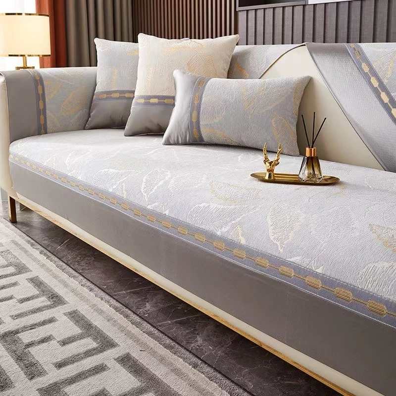 简约四季通用防滑沙发垫靠背巾高档盖布巾皮沙发套全盖沙发罩盖布