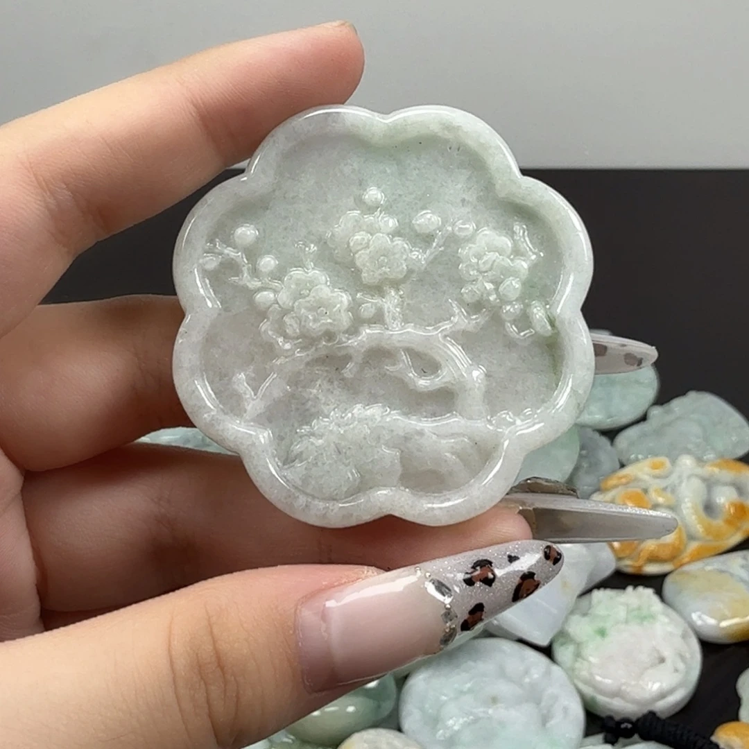 翡翠未镶嵌耳饰翡翠