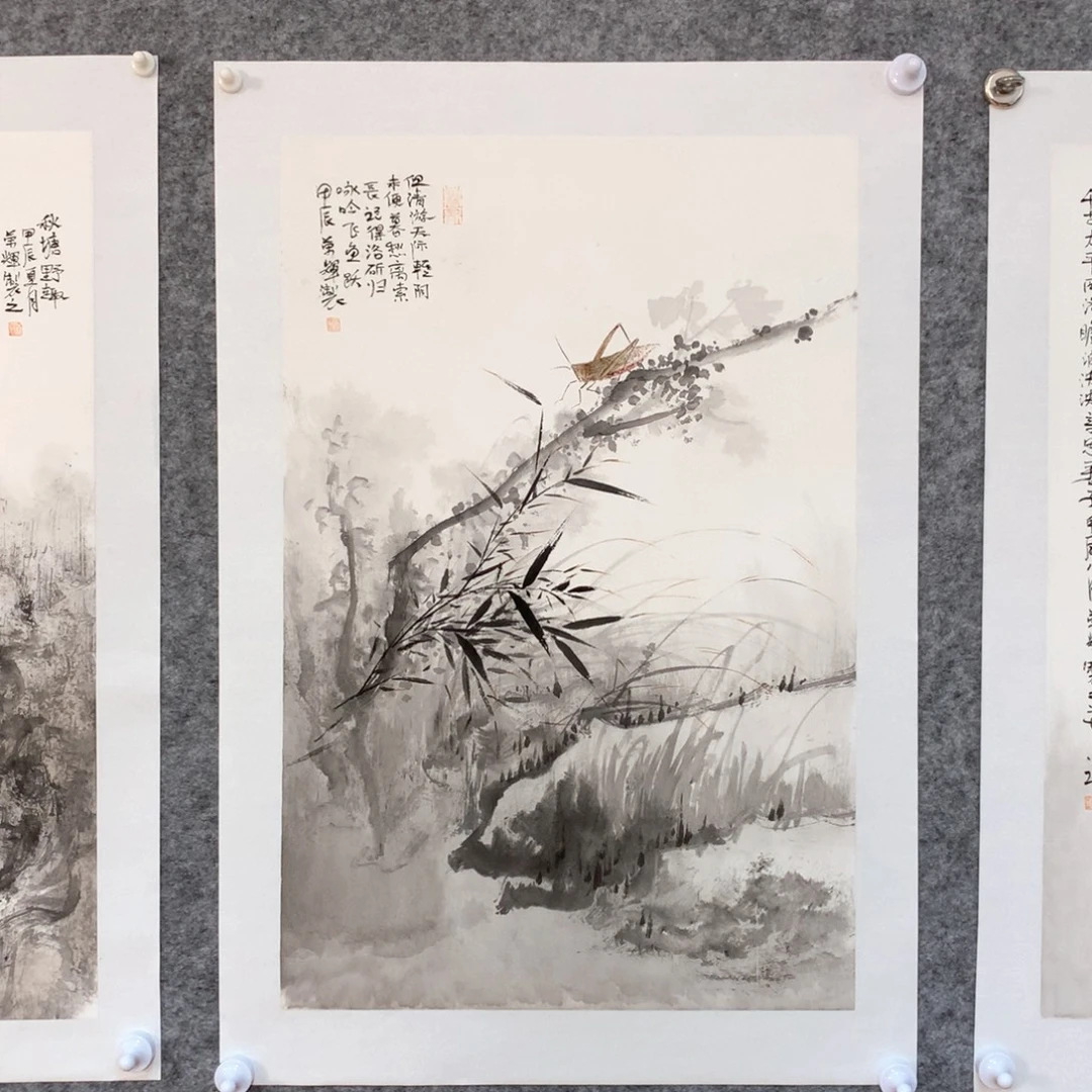 国画花鸟作品写意
