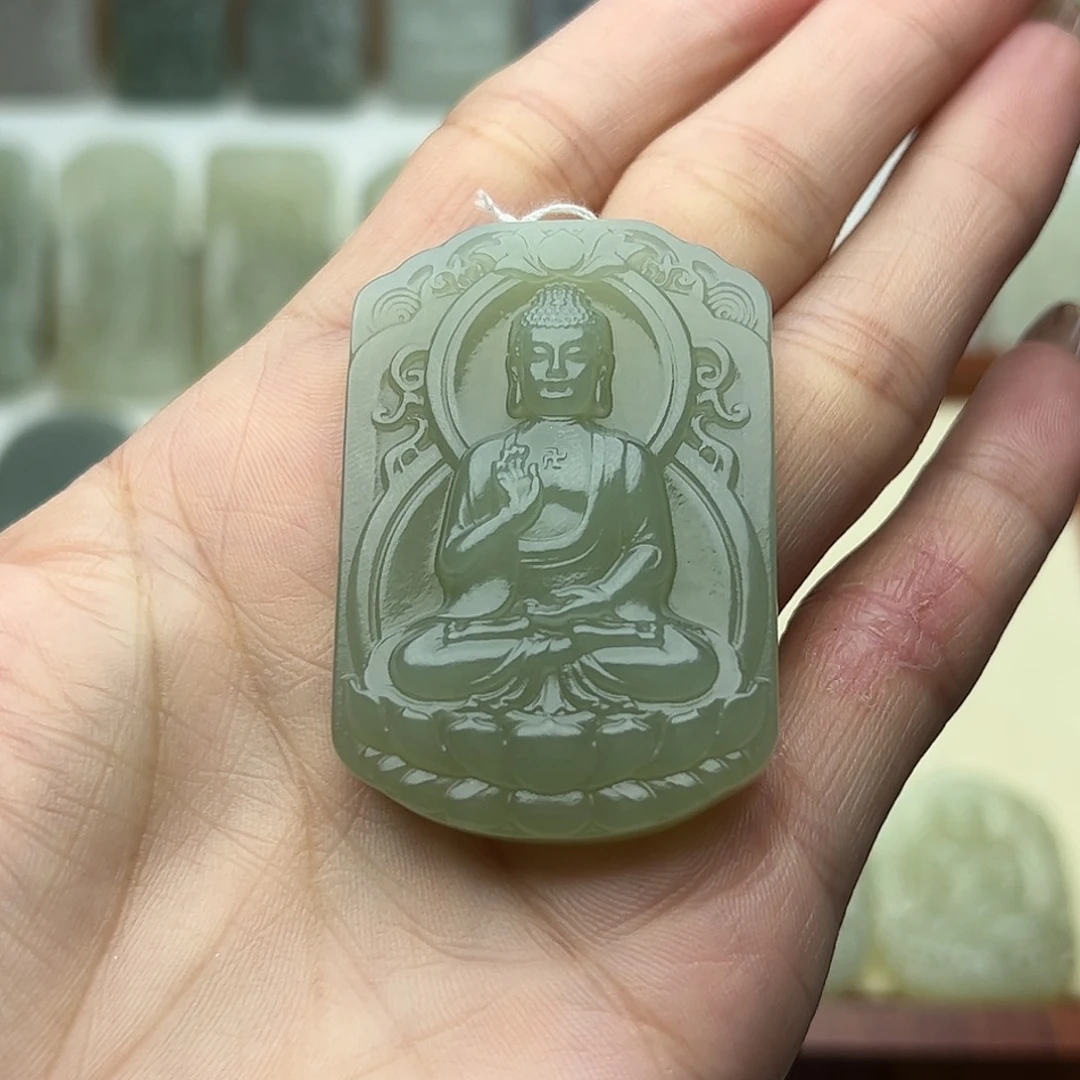 悟***兮和田玉未镶嵌颈饰