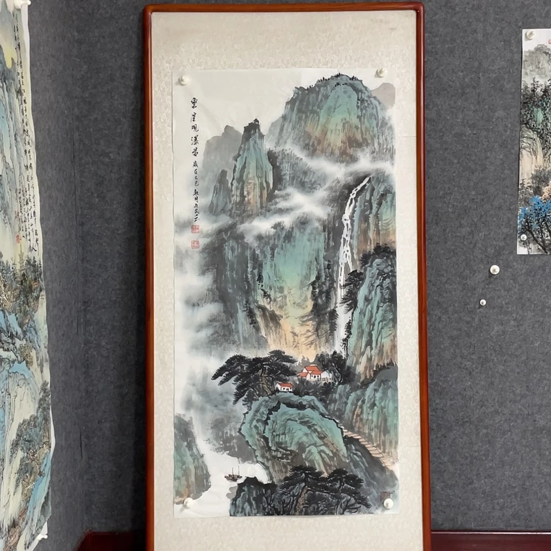 国画四尺138.69画芯 不带框 捡漏