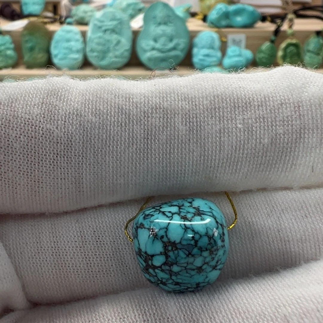 未镶嵌绿松石随形12.6mm