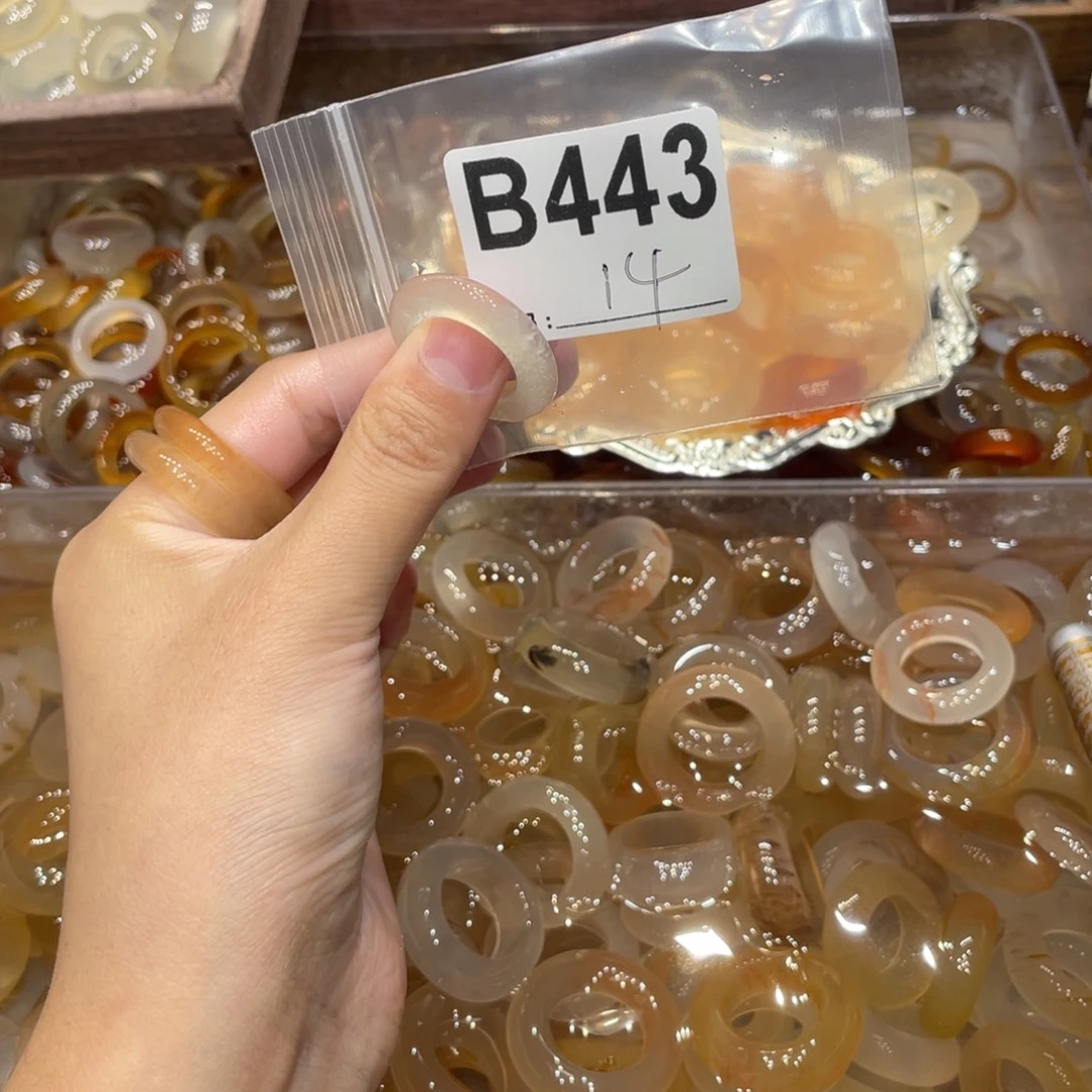 玛瑙/玉髓未镶嵌戒指443