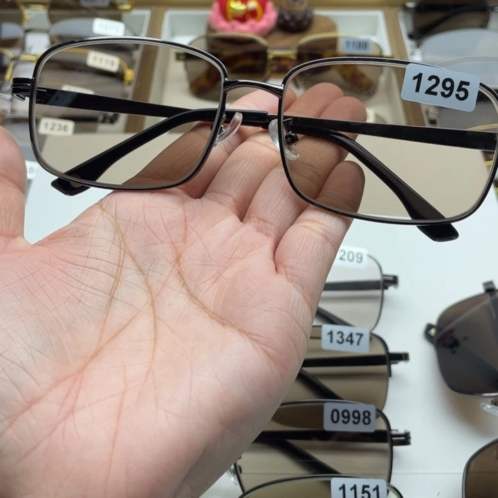 茶水晶全框眼镜 1295