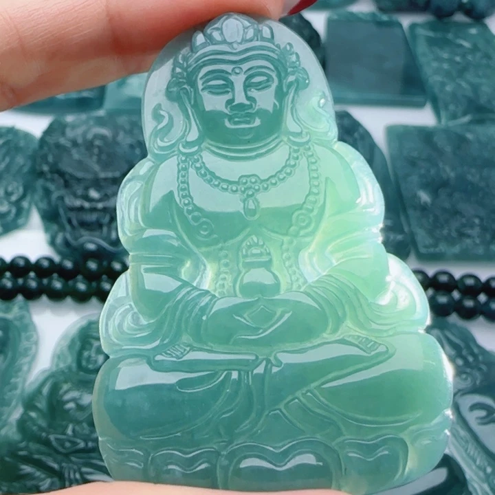 翡翠未镶嵌颈饰多样性发货天然A货翡翠