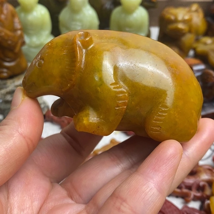 未镶嵌蛇纹石玉颈饰114