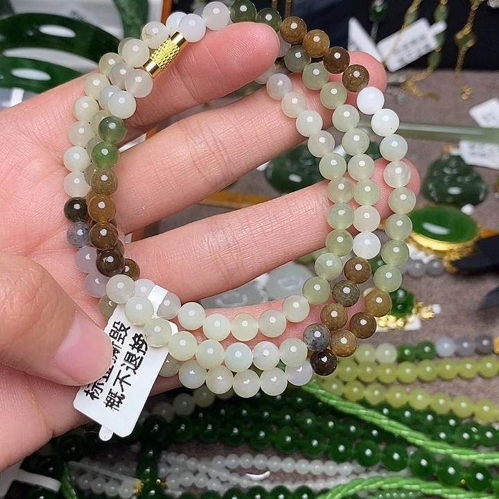 和田玉未镶嵌手链