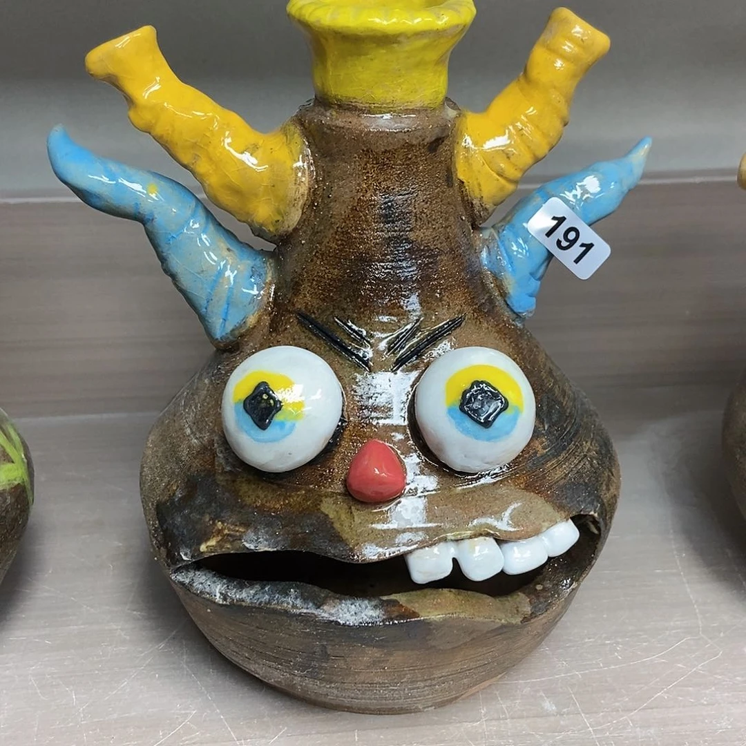 摆件直播间手工抽象陶瓷摆件191