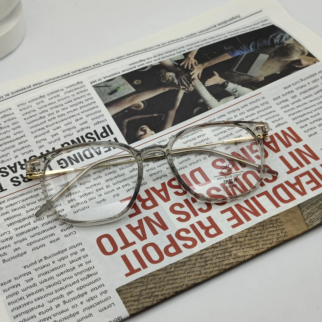 【5039】韩系小圆框平光镜男女同款不挑脸型复古防蓝光镜可配度数