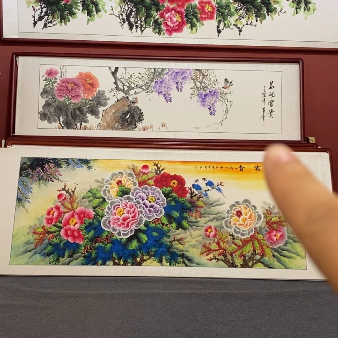 国画215*65尺寸带框包邮送到家