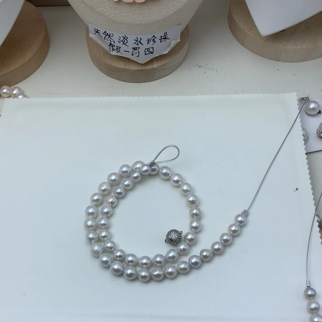 合金颈饰淡水珍珠