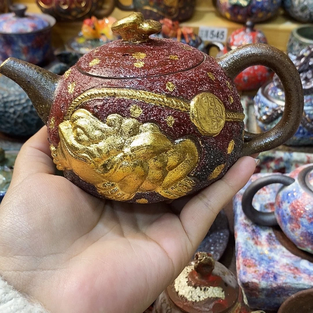 哥***！志野柴烧古喜茶器