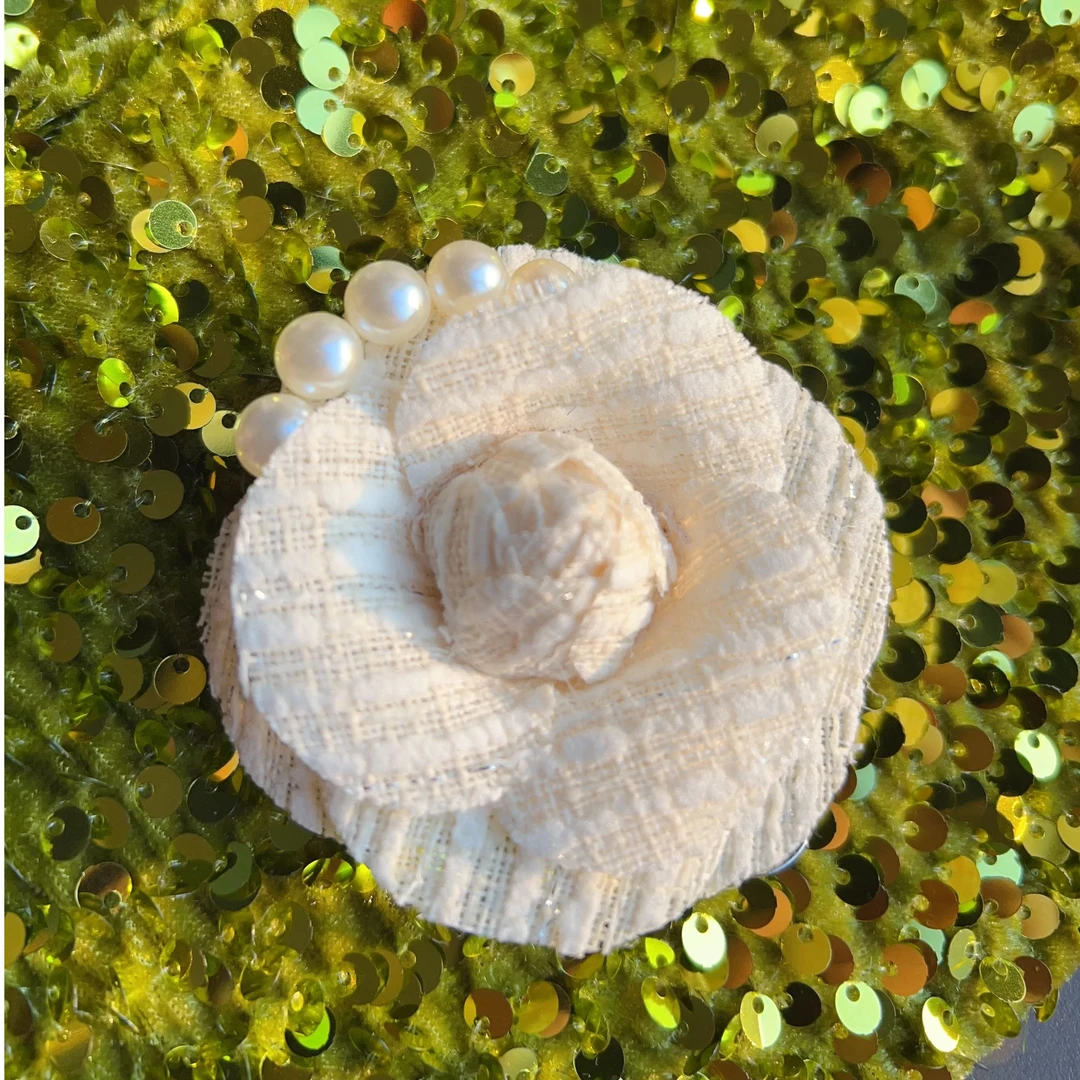 非金属仿珍珠胸针 小香胸针两用胸针