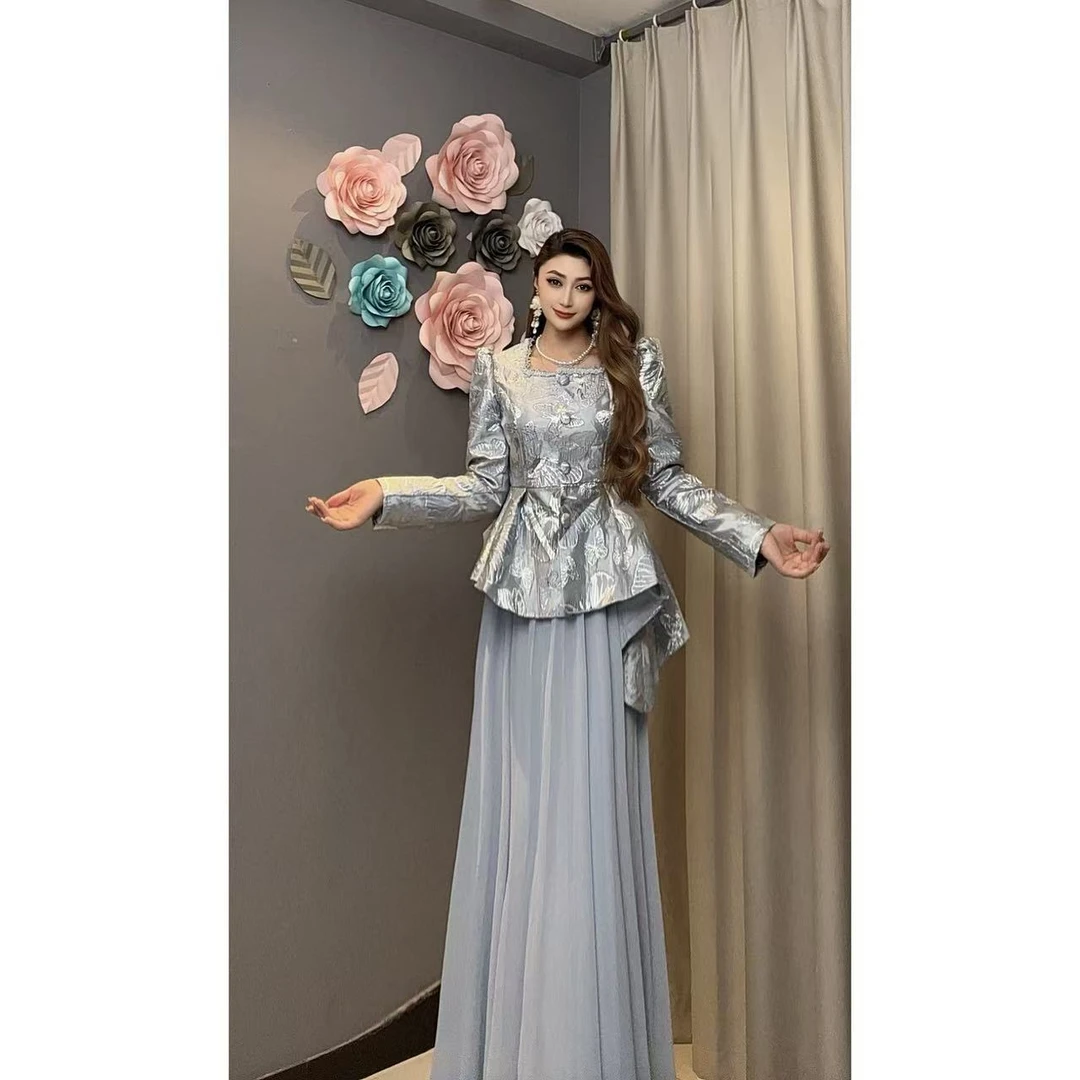 9999【包邮】贵气时尚宴会女装两件套套装