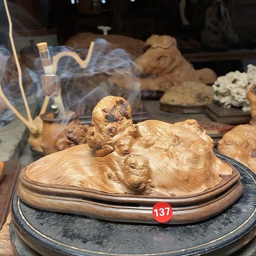 【闪购商品】137号荔枝木香炉工艺