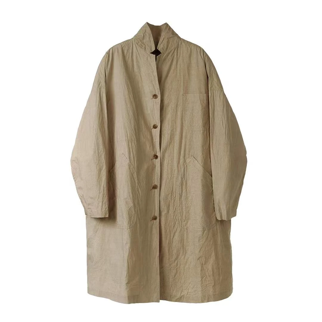 左岸迷香 长外套 Z25SS8018 小众文艺气质百搭休闲舒适慵懒大方