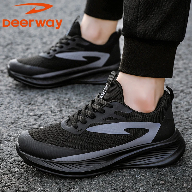 Deerway/德尔惠新款秋季运动休闲鞋子时尚百搭透气防臭大码男鞋